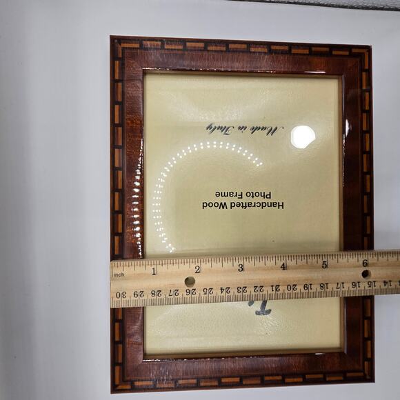 Tizo Design Handcrafted Wood Inlaid Made In Italy Photo Frame 5x7 - Picture 6 of 6